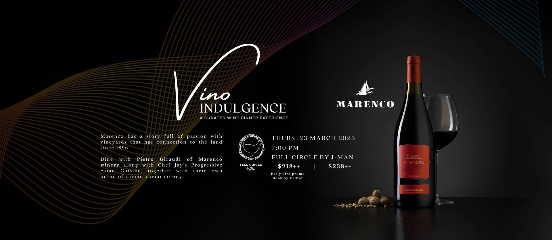 Vino Indulgence Website slider
